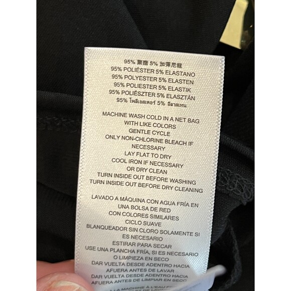 Michael Kors Black One Shoulder Mini Dress Gold XXS Cocktail Night Out - Picture 6 of 8